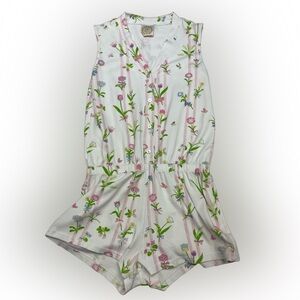 Beaufort Bonnet Bamboo Pima Sleeveless Sleep Romper Size S